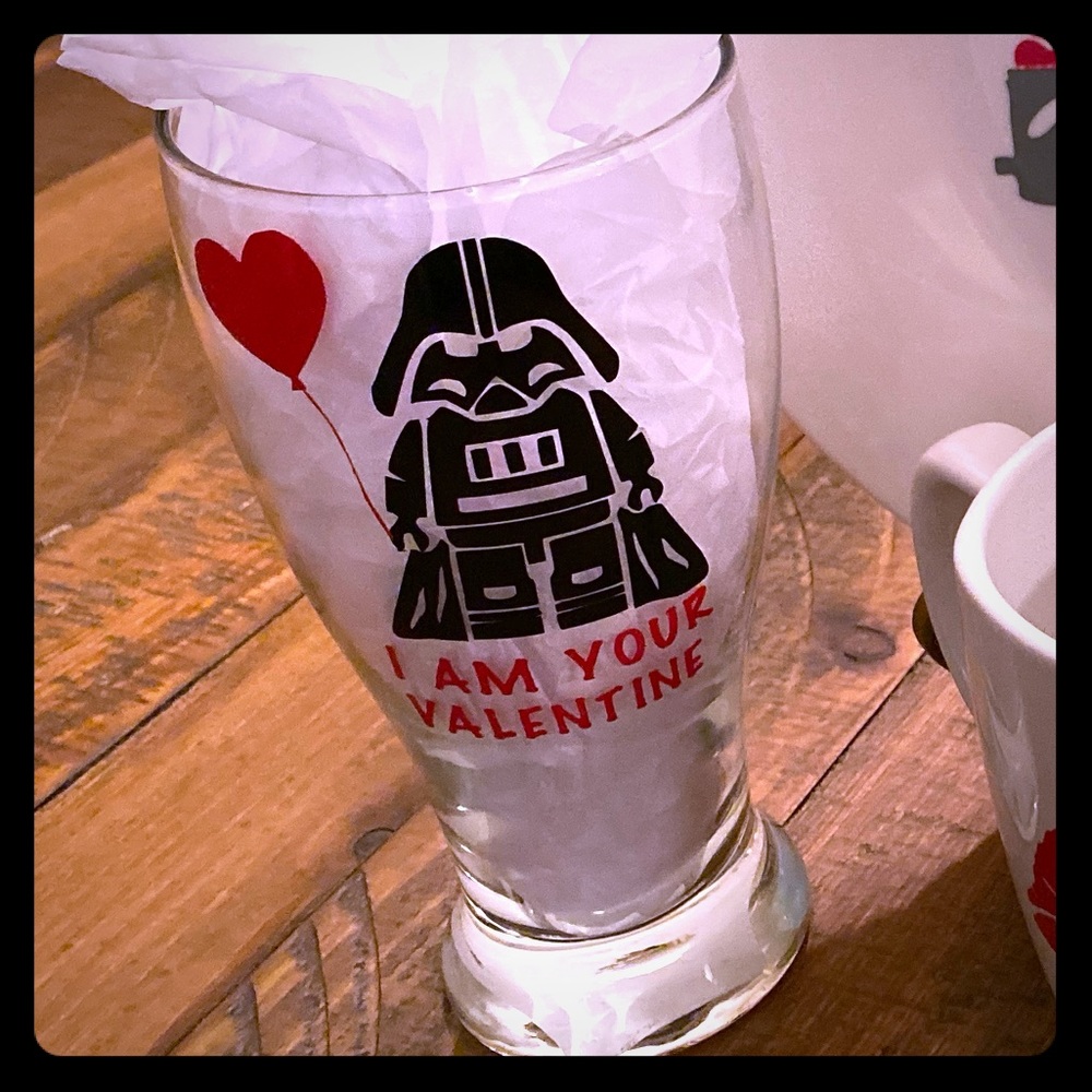 I am your valentine Star Wars beer mug
